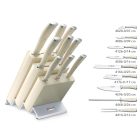 Classic Ikon Creme | Lépcsős Késbox | 9 Részes