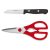 Gourmet | Késkészlet | Zöldségkés | Olló | Piros